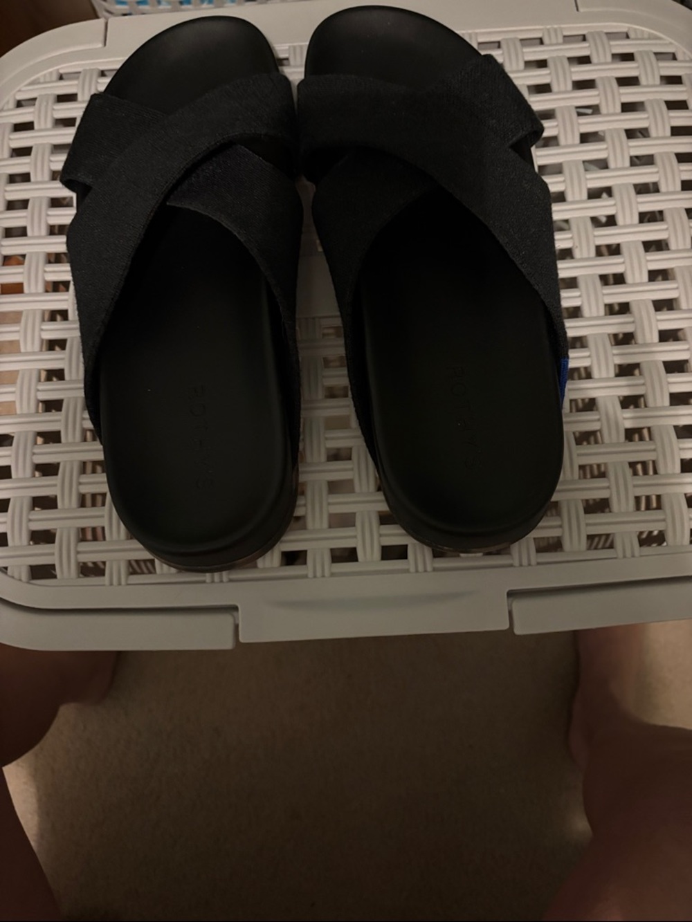 Rothy's Black Weekend Slide Sandals